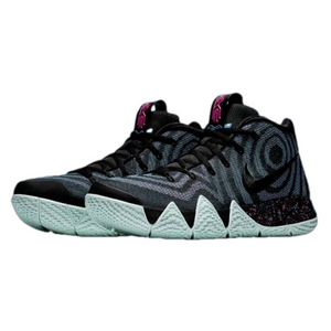 Nike Kyrie 4 80s Youth Size 5.5Y Boy Basketball Shoes Black Blue Pink